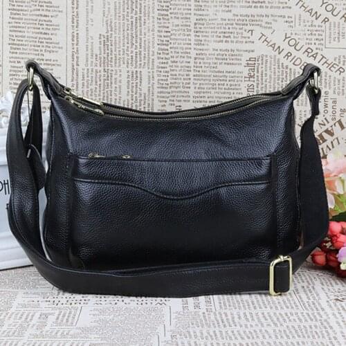 Blue Shoulder Crossbody Handbag For Lady Bag High Quality Genuine Cow Leather Female Large Mobile Phone Umbrella Clutches Purses