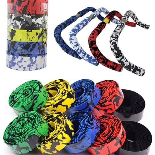 1 Piece Road Bike Bicycle Handlebar tape Camouflage Cycling Handle Belt Cork Wrap Bike Bicycle Cork Handlebar Tape Wrap