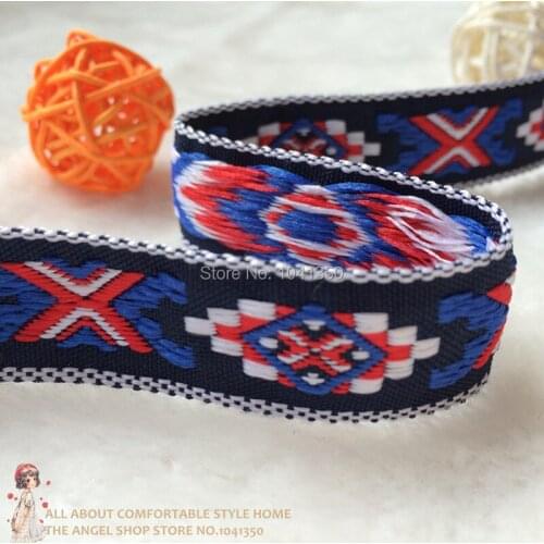 3/4" 20mmX10yards/lot ZAKKA Handmade accessories laciness ribbon woven Jacquard Ribbon with british style pattern free shipping