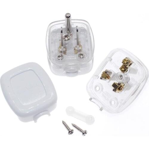 3 Pins US Plug Male Socket Electrical Wire Connect AC Power Adapter Detachable 10Amp 250V