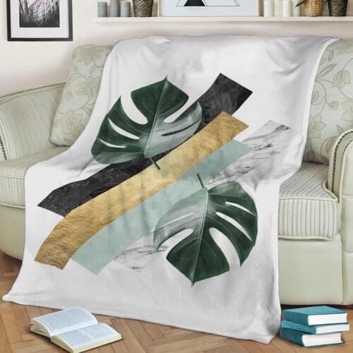 Abstract Geometric Art 406 3D Printed Velvet Plush Throw Fleece Blanket Bedspread Sherpa Blanket Home Decora