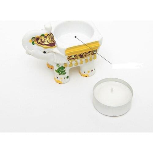 Free Shipping 100pcs Anniversary favors Resin Lucky Colorful Elephant Tealight Candle Holder for wedding gifts SN1978