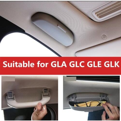 Free Shipping DeHen Car Glasses Case for Benz GLA X156 GLC X253 GLE W292 GLK X204 Car Sunglasses Storage Box Case
