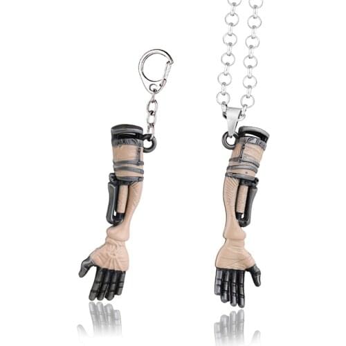 SEKIRO Shadows Die Twice Keychain The Great Wolf Cannon Metal Pendant Necklace Key Chain Jewelry Mens Necklaces Cosplay llaveros