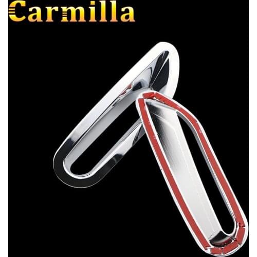 Carmilla Chrome Rear Fog Lamp Cover Back Fog Light Trim Brake Light Sticker for Nissan X TRAIL X-trail xtrail ROGUE 2014 2015