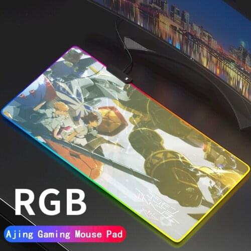Digimon Gaming Computer Mousepad RGB Large Mouse Pad Gamer Mouse Carpet Big Led Mause Pad PC Desk Play Mat with Backlit