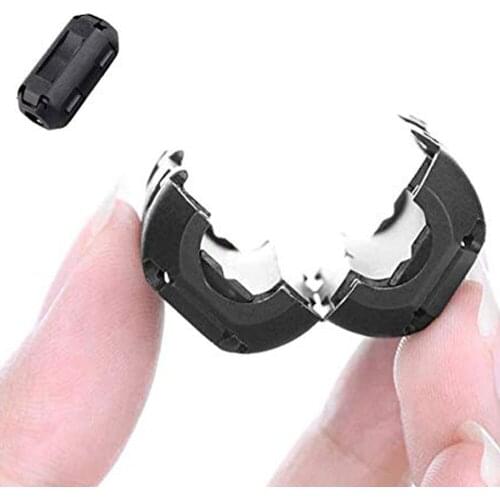 RCA Cable Magnetic Ring Ferrite Filter Core Nickel-Zinc Anti-Interference Noise Suppressor Plug & Connectors Accessories