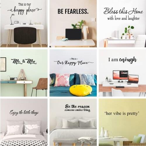 Colorful Sentence Wall Decal Art Vinyl Stickers For Livng Rooms Bedroom Decoration Wall Art MURAL Drop Shipping