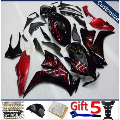 Motorcycle Fairing For CBR1000RR 2012 2013 2014 2015 2016 CBR 1000RR ABS motor plastic panels kit Injection mold red flames