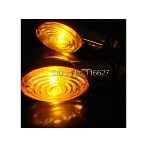 Wholesale Freeshipping 10 Pairs~Amber Cat Eyes Little Universe Turn Signals Indicator For Harley Honda Suzuki Kawasaki Yamaha