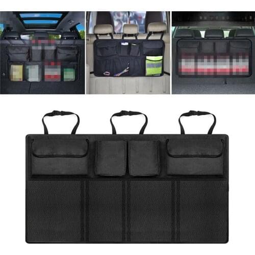 Car Trunk Organizer Multi-Pocket Storage Bag Box Case High Capacity Multi-use Oxford Automobile Seat Back Organizers Universal