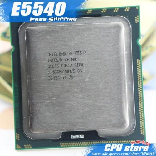 Intel Xeon E5540 CPU processor /2.53GHz /LGA1366/8MB L3 Cache/Quad-Core/ server CPU Free Shipping,there are, sell E5530 CPU