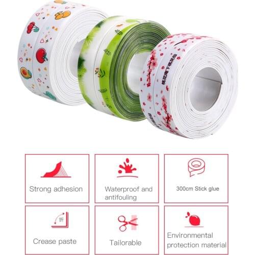 Anti-mold Waterproof Tape Sink Sticker Self-adhesive Seam Stickers Bathroom Countertop Toilet Gap Wall Sealing Tape