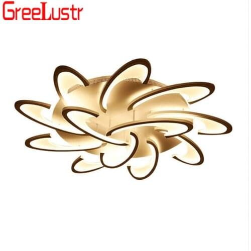 Modern led ceiling chandelier lights for living room bedroom Dining Study Room White/Black AC85-265V Chandeliers Fixtures