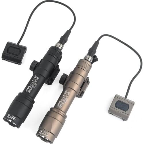 Airsoft Surefir M600 M600C Scout Light Tactical Outdoor Weapon Flashlight with New Modlite ModButton Lite Pressure Tape Switch