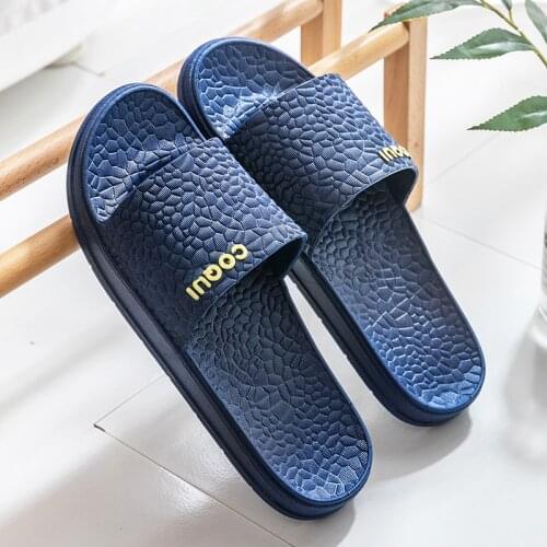 Unisex Home Slippers Summer Indoor Floor Non-slip Slippers Couple Family Women and Men Hotel Bathroom Bath Sandal Slippers
