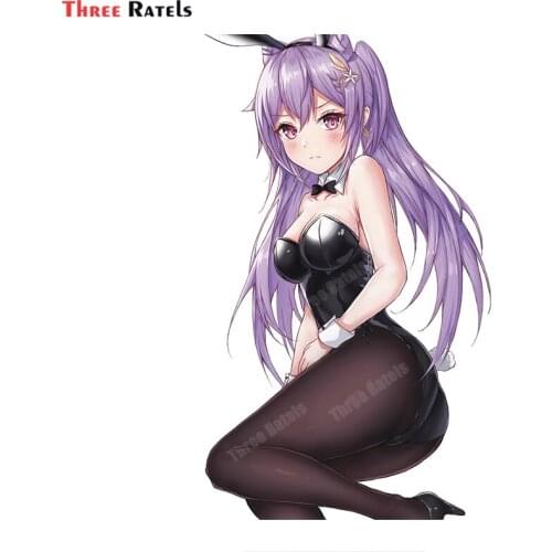 Three Ratels A855 Anime Game Keqing Genshin Impact Removable Colored Car Stickers Auto Accessory Decor Decals