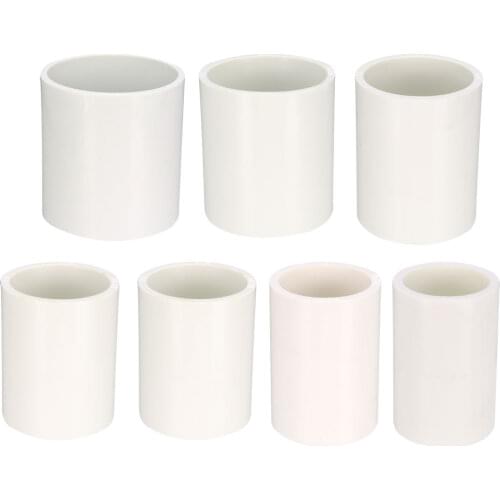 Uxcell 1-10pack 20mm 25mm 32mm 40mm 50mm 75mm Straight PVC Pipe Fitting Coupling Adapter Connector White Part