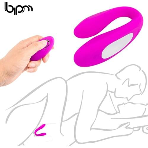 Bpm Wireless Vibrator Adult Toys Quiet Dual Motor U Shape G Spot Vibrator Remote Control Clitoris Vibrators Stimulation Sex Toy