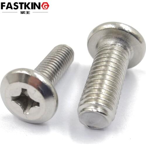 50pc/lot M4 M5 Furniture Screws Inverted Edge Phillips 304 Stainless Steel