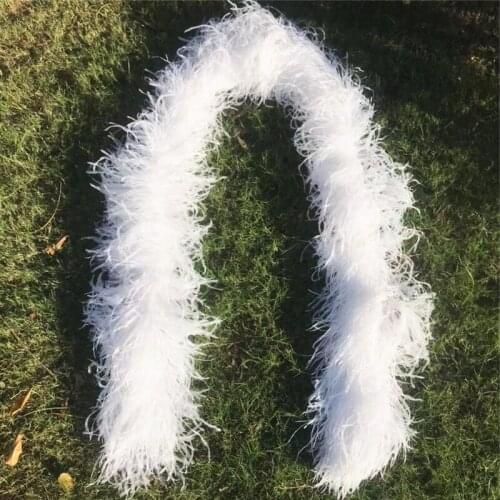 10ply Encrypted Light Blue Ostrich Feather Shawl Carnival Wedding Party Decoration Ostrich Feathers for Crafts Strip Plumes