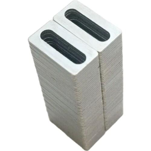 100Pcs Special Block Magnets 10.5x5.5x0.55mm N42 Super Strong Neodymium Magnetic Block Cuboid Rare Earth Magnet with square hole