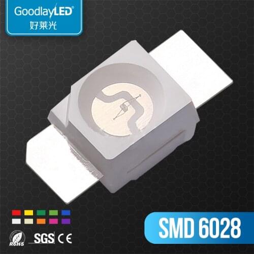 100pcs SMD 3528/6028 RGB LED Common Anode SMT Chip Tricolor (Red Green Blue) 1210 Shine down Light Emittin