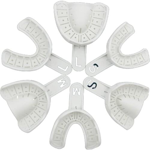 12pc Dental tray disposable implant Impression Trays Autoclavable white Dental implant Impression Dentist Tools Material Product