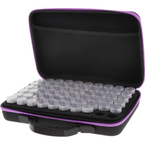 60 Bottle Drill Containers Diamond Painting Plaid Jewelry Embroidery Storage Bag