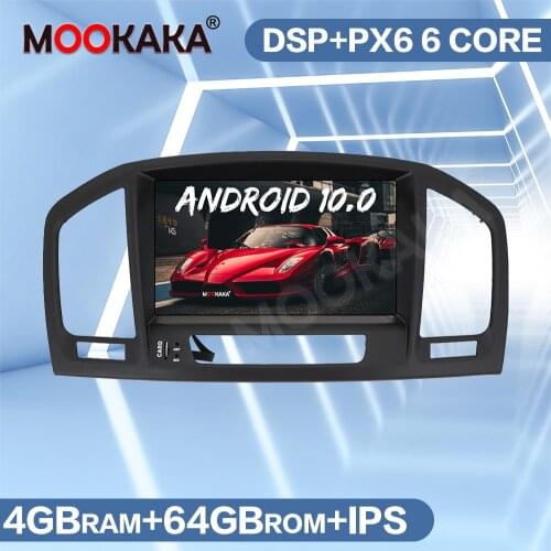 PX6 Android 10.0 64GB Car Radio GPS Navigation For Opel Insignia 2008-2013 Auto Stereo Multimedia Player Audio Screen Head Unit