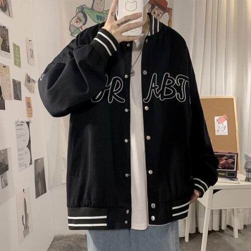 Baseball uniform ladies mid length denim jackets ladies outerwear street jacket trend coat casual jacket mid length denim jacket