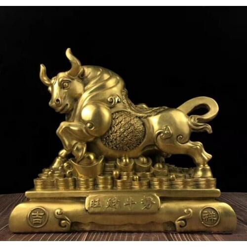 Pure copper cattle ornaments forge ahead