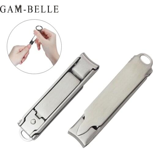 GAM-BELLE Professional Nail Clippers Stainless Steel Nail Cutter Fingernail Manicure Trimmer Toenail Clippers for Thick Nails
