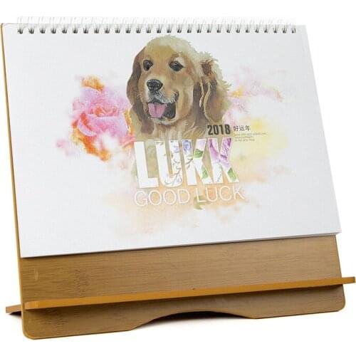 1pcs Creative Wooden Table Caledendar 2018 Home Office Supplies