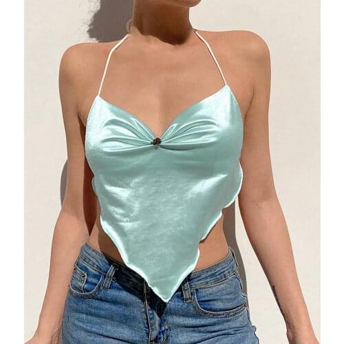 Summer Female Sleeveless Retro Corset Tanks Tops Ruched Floral Sexy Women Sling Frill V Neck Camisole Sexy Crop Top