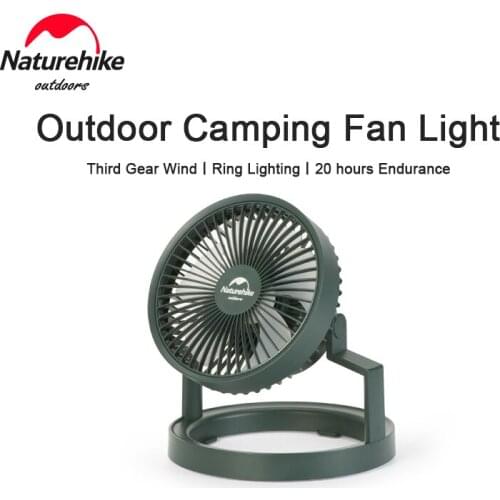 Naturehike Lighting Fan USB Charging 3-in-1 Multifunction 8000mAH Long Endurance Camp Light Portable Outdoot Home Equipment