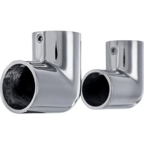 Stainless Steel Pipe Connector 22mm 25mm Marine Boat Yacht Railing Handrail Pipe Tube Connector Clamp 90degree Elbow Hardware