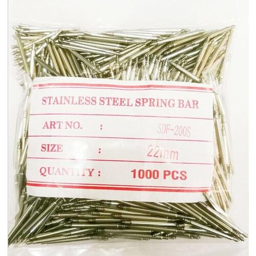 Wholesale 1000Pcs / Lot Stainless Steel Spring Bar Diameter 2.0MM 14MM 16MM 18MM 20MM 21MM 22MM 23MM 24MM Size Available