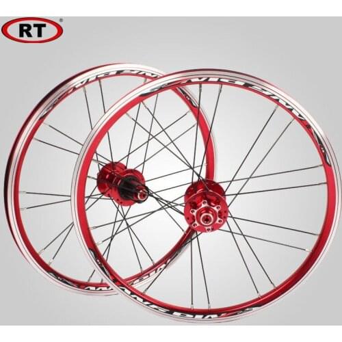 BMX Folding Bicycle Wheels 7/8/9/10S Clincher Bearing Aluminum Wheelset 406/451