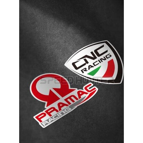 Motorbike Reflective Label Motocross Dirt Bike Computer Case Sticker Car Styling Decals for Italy sponsor Modified CNC RACING
