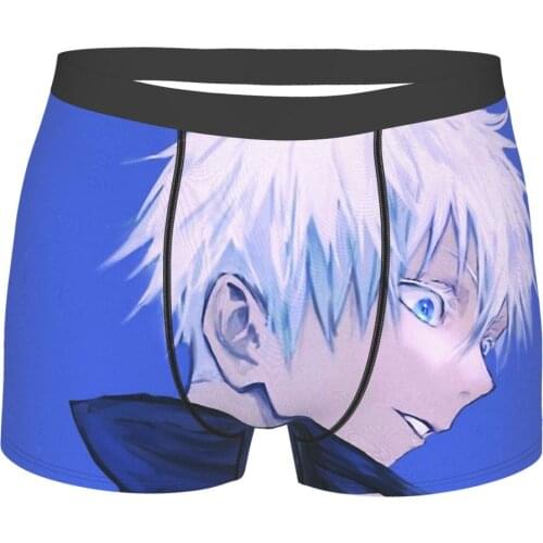 Gojo Jujutsu Kaisen Yuji Itadori Megumi Fushiguro Satoru Anime Underpants Cotton Panties Mens Underwear Print Boxer Briefs