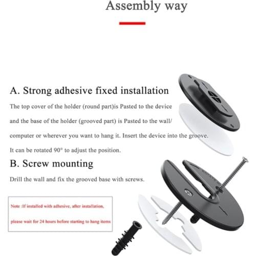 P82F Universal Rotatable Wall Mount Bracket for Tablet Pc Bracket for Power Bank/Hard Drive/TV