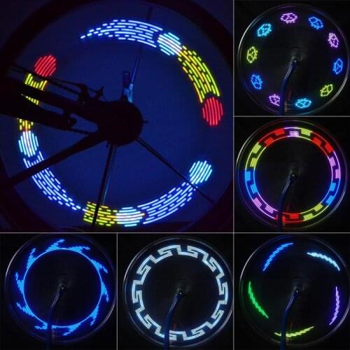 Cycling LED Spoke Light Sports Supplies Double Induction Discoloration Induction Bicycle Accessories Practical Lights Components
