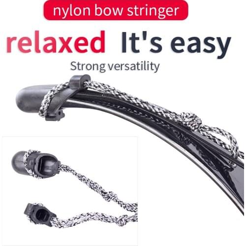 High Strength Nylon Bow Stringer Bow String Install Rope for Long Recurve Compound Bow Accessory Archery Hunting Shooting