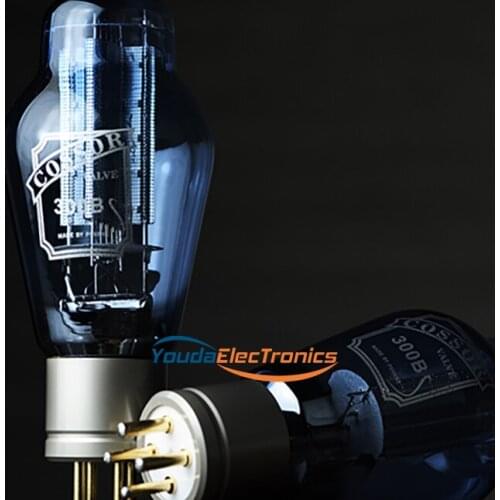 1 Matched pair Blue Glass PSVANE Cossor 300B Audio Vacuum Tubes FOR Guitar tube amplifier