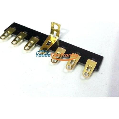10pcs Gold plated 7pins Tube Amp Terminal Strip Tag Board Turret Board FOR HIFI DIY