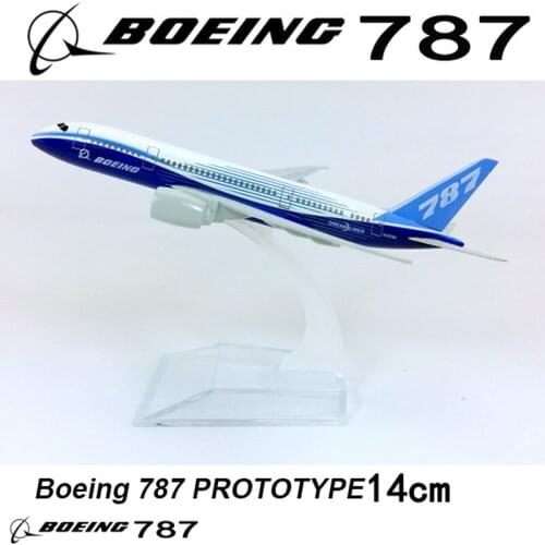 14CM 1:400 Boeing B787-800 Model Prototype Airlines with Base Airbus Metal Alloy Aircraft Plane Collectible Toys Display Model