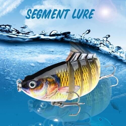 15.4g/10cm 7-section Bionic Fishing Lure Artificial Hard Bait for Angling