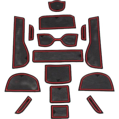 For Honda Fit Jazz 2014 2015 2016 2017 2018 Door Gate Pad Panel Cup Mat 15Pcs