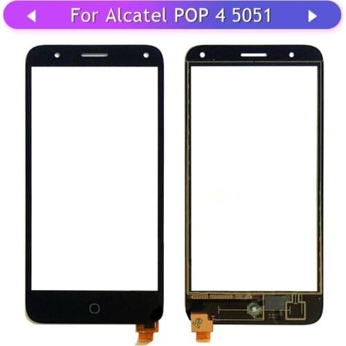 20 pcs For Alcatel Pop 4 5051 5051D 5051J 5051M 5051X Touch Screen Touch Panel Glass Sensor Digitizer Replacement free shipping